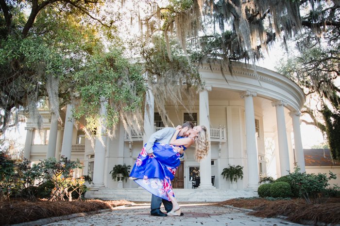 Clay & Amanda | Engagement photoshoot at The Crescent, Valdosta GA