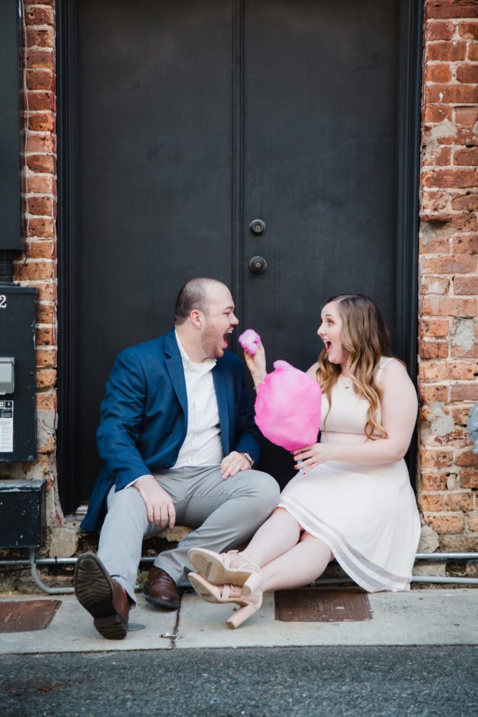 engagement session Carnival themed wedding