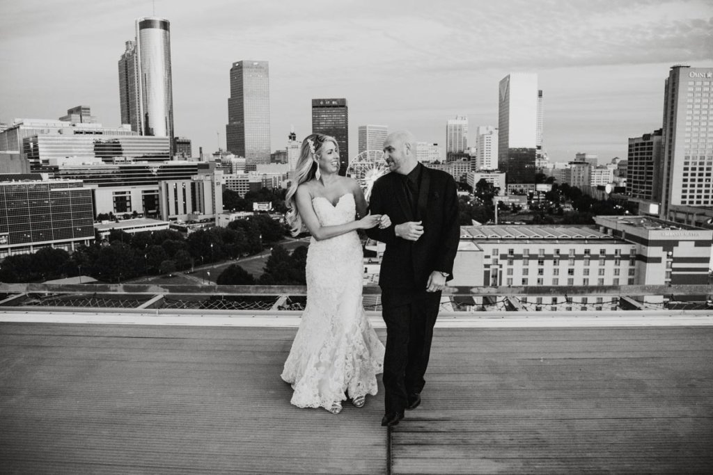 Rooftop Wedding Ventanas Atlanta | Brittany & Christopher