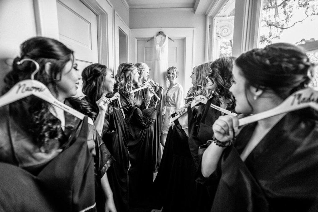 Bride with wedding party