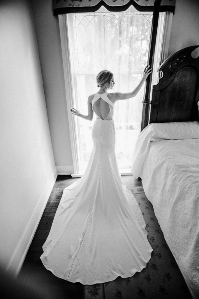 Sunni & Felipe - Valdosta GA Wedding Photographers velas Studio86 Bride at the window