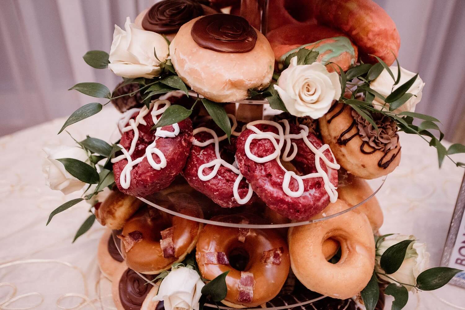 Wedding donut cake tower