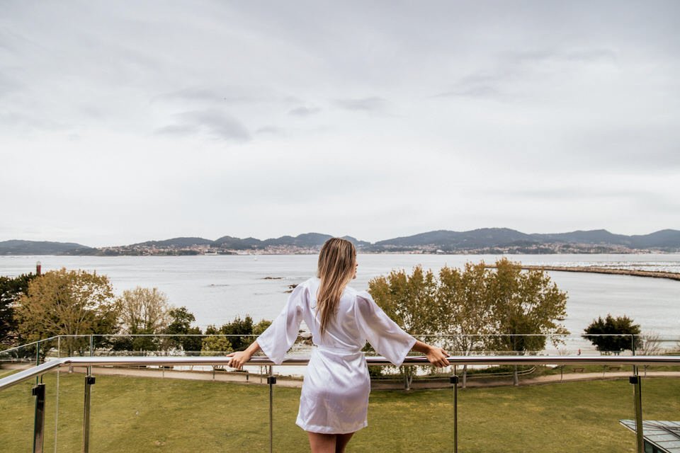Wedding in Vigo Pazo los Escudos El Pazo de Cea2 Bride at Pazo los Escudos Hotel