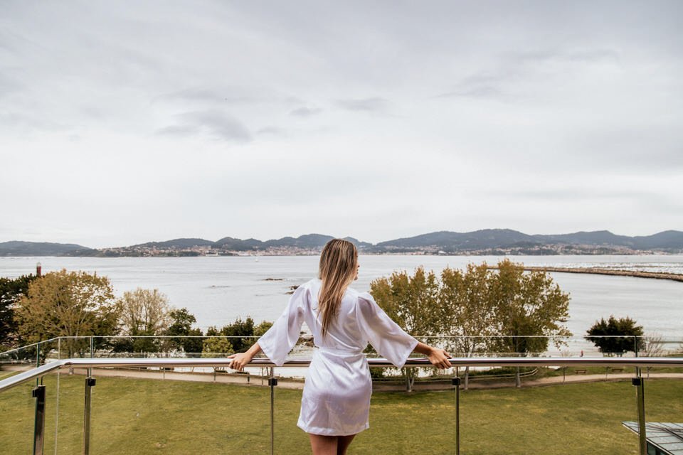 Bride at Pazo los Escudos Hotel