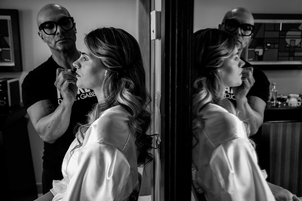 Wedding in Vigo Pazo los Escudos El Pazo de Cea6 Bride makeup
