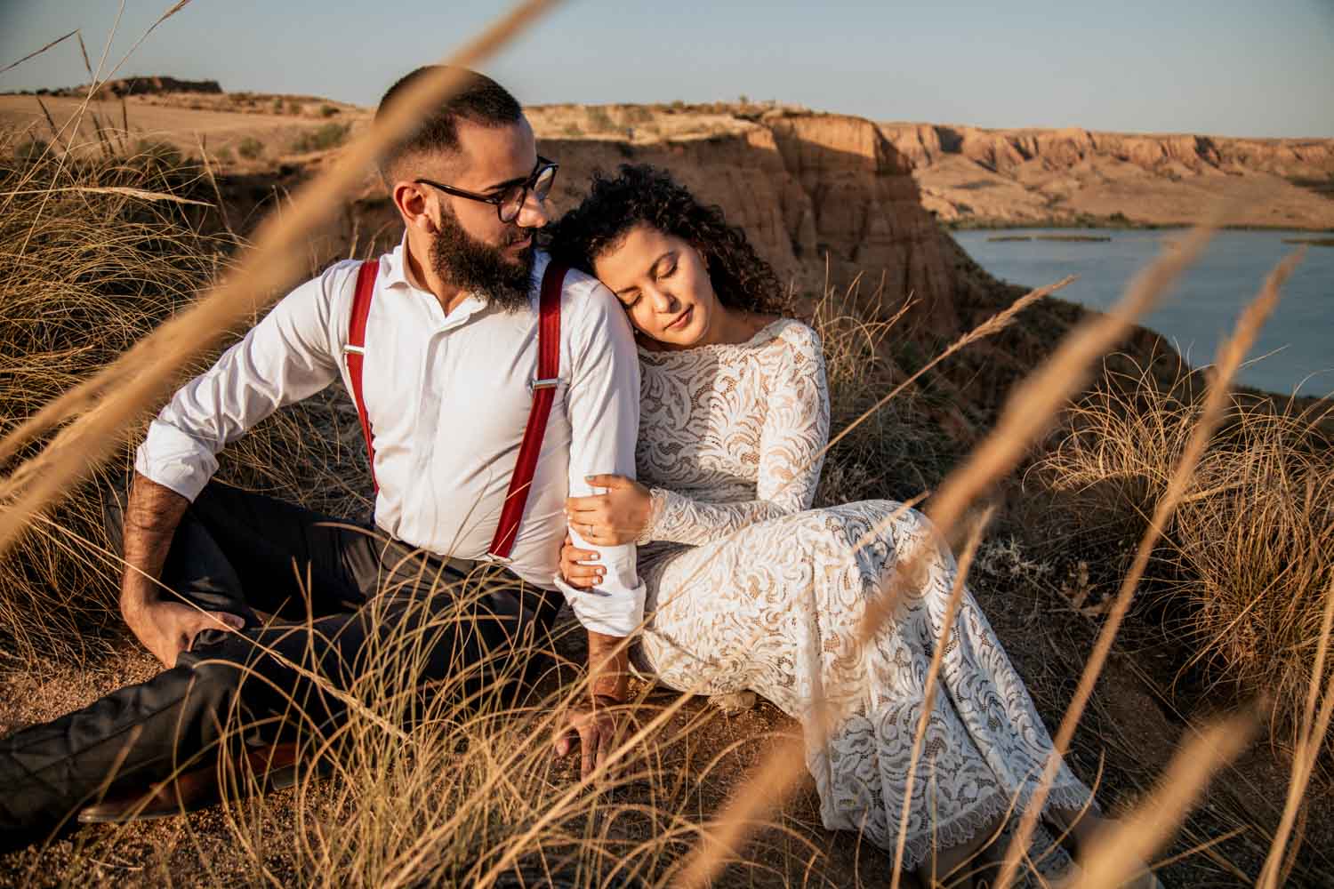 sesión post boda en las barrancas de burujón toledo