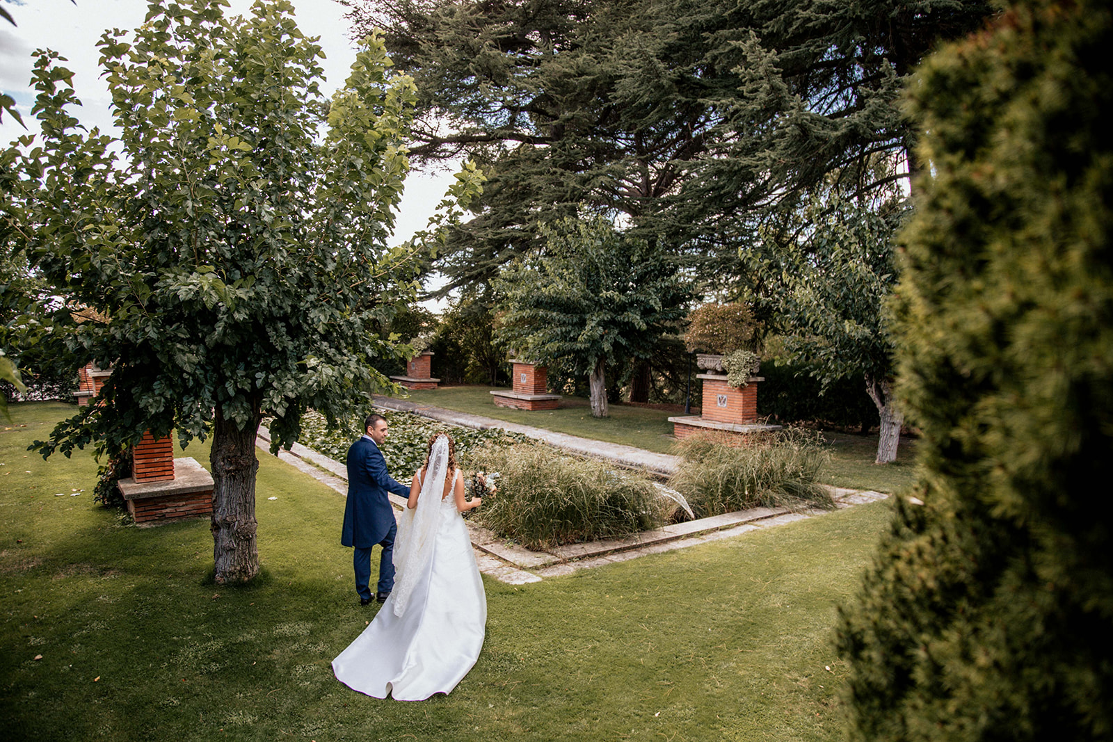 pareja en Boda en Pabellon de Caza Castillo de Viñuelas Madrid