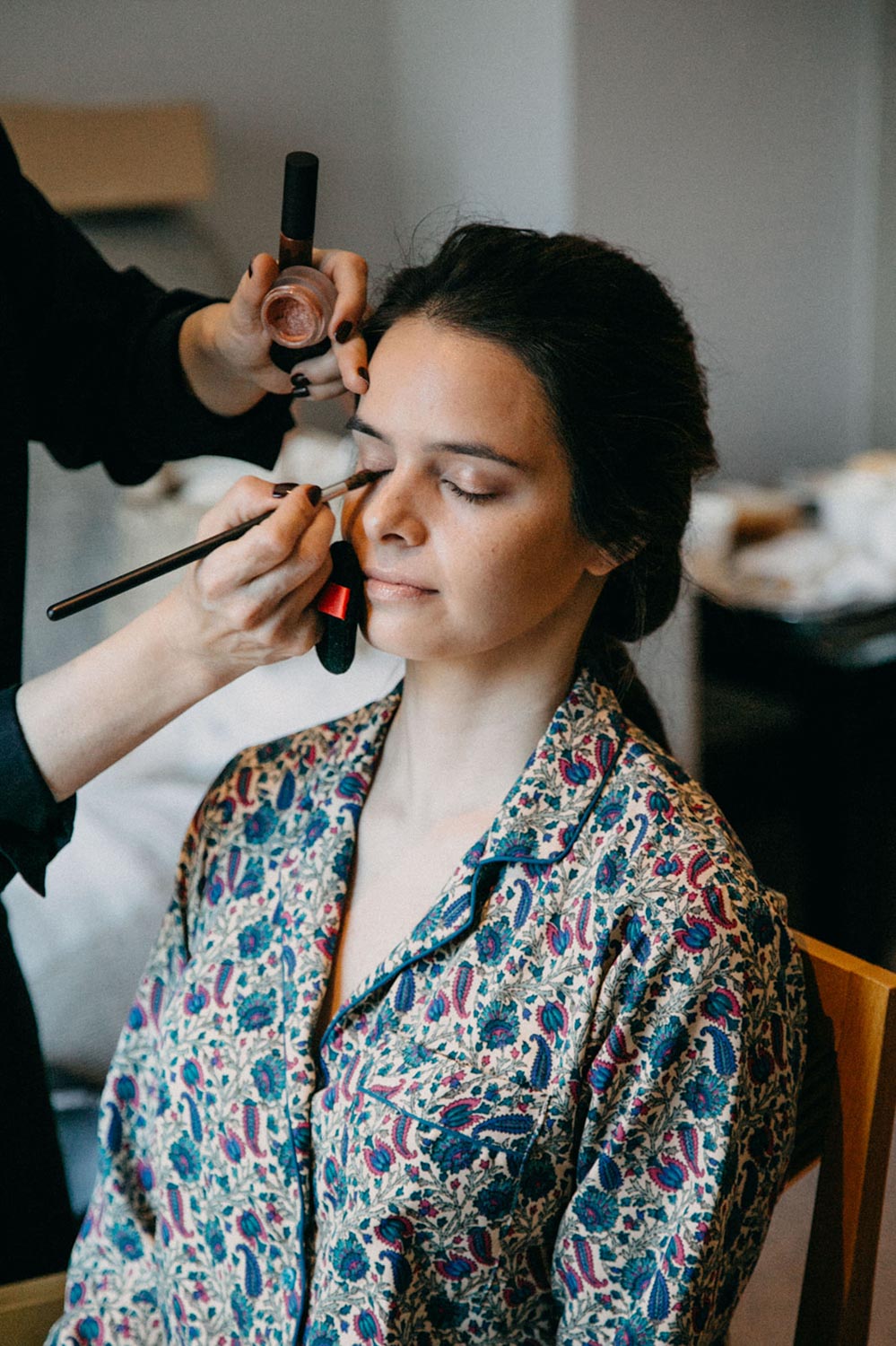 preparativos de la novia