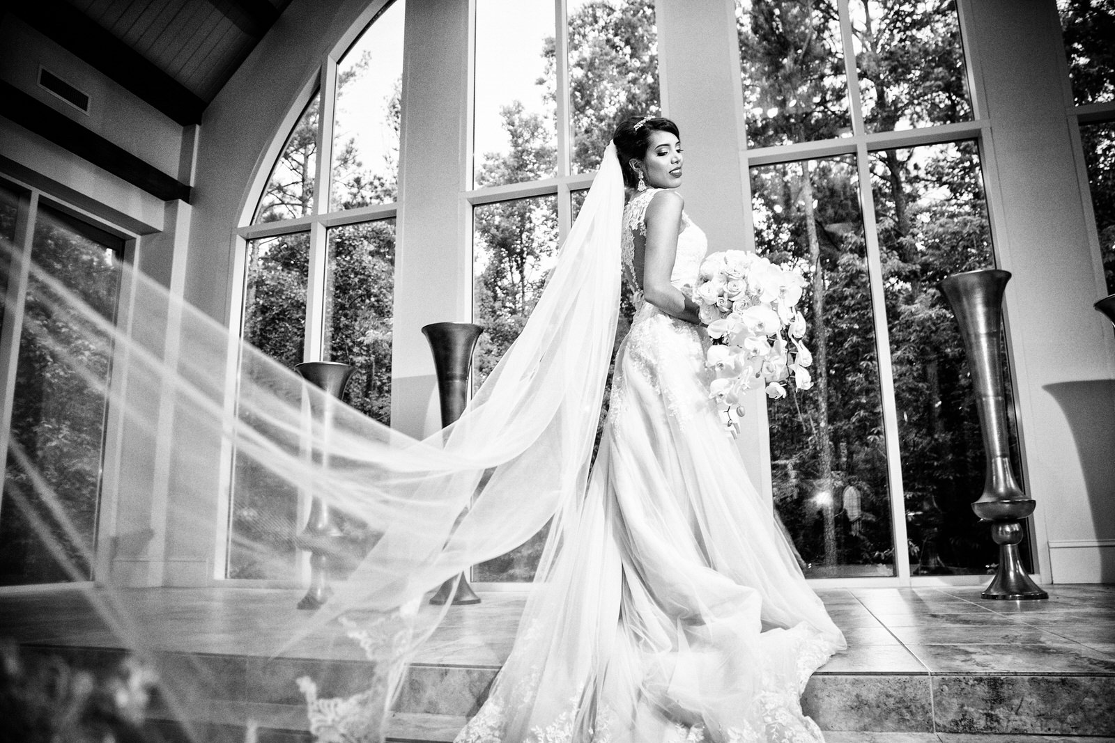 bride aa the Ashton Gardens Atlanta