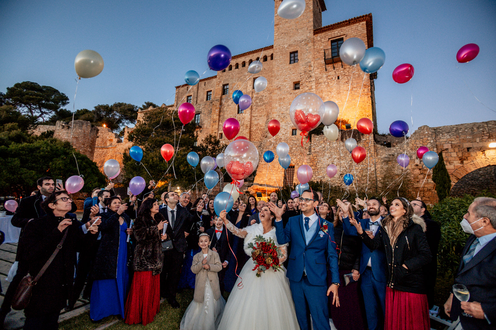 globos en Castillo de Tamarit