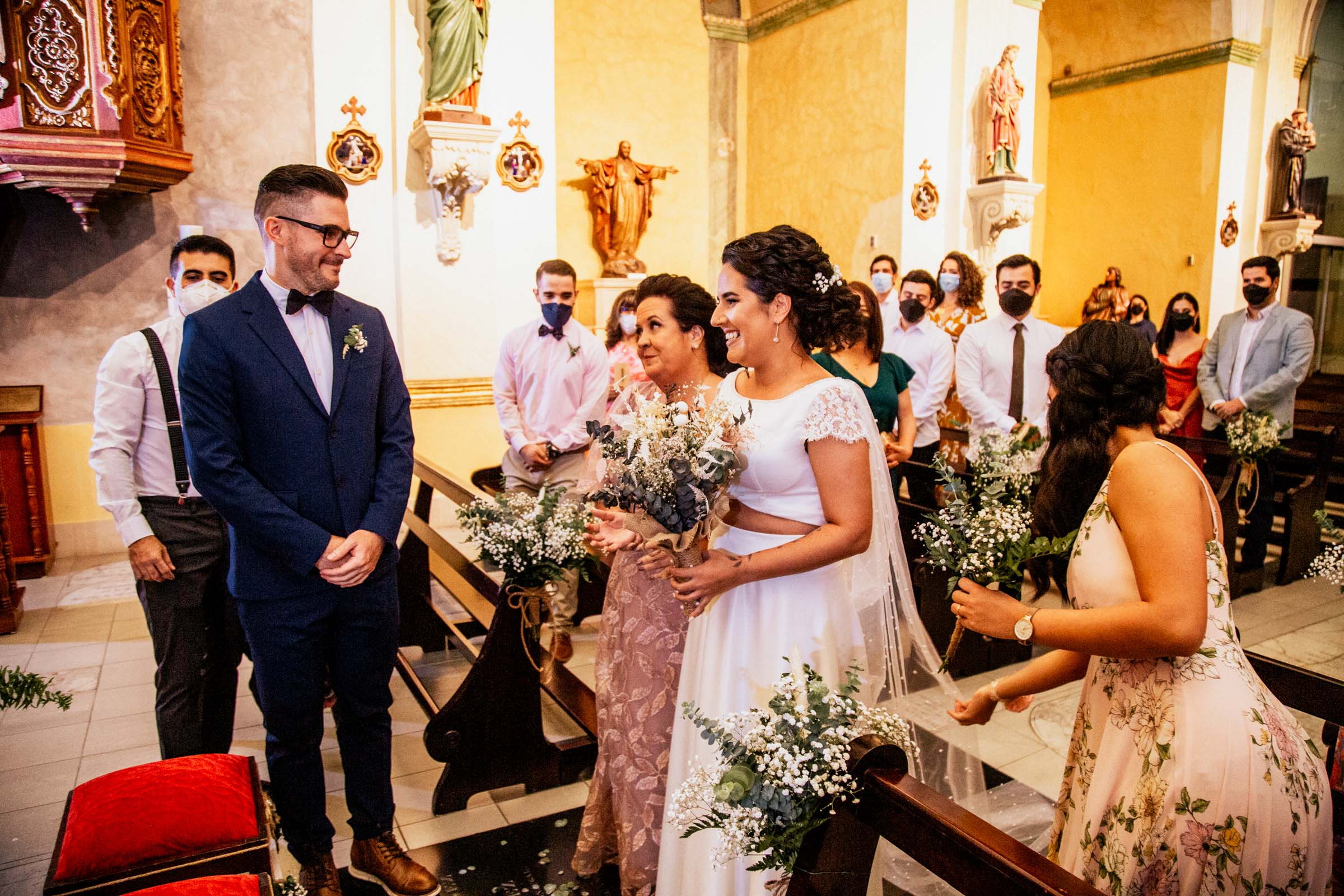 llegada de la novia