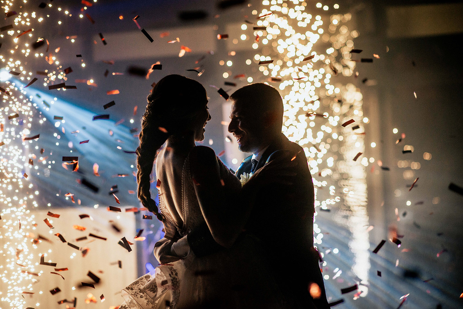 baile de los novios en Pabellón acristalado, Ligüerre Resort