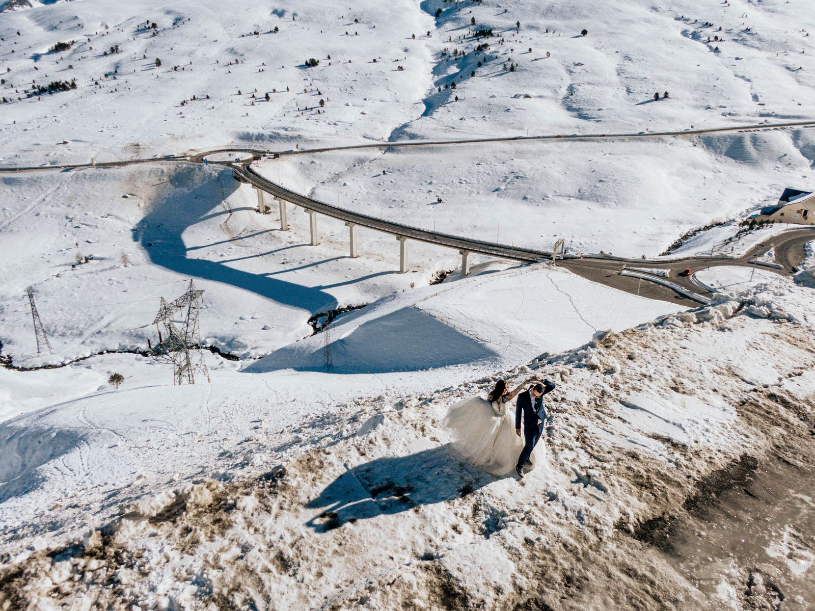 fotos de pareja en la nieve Andorra