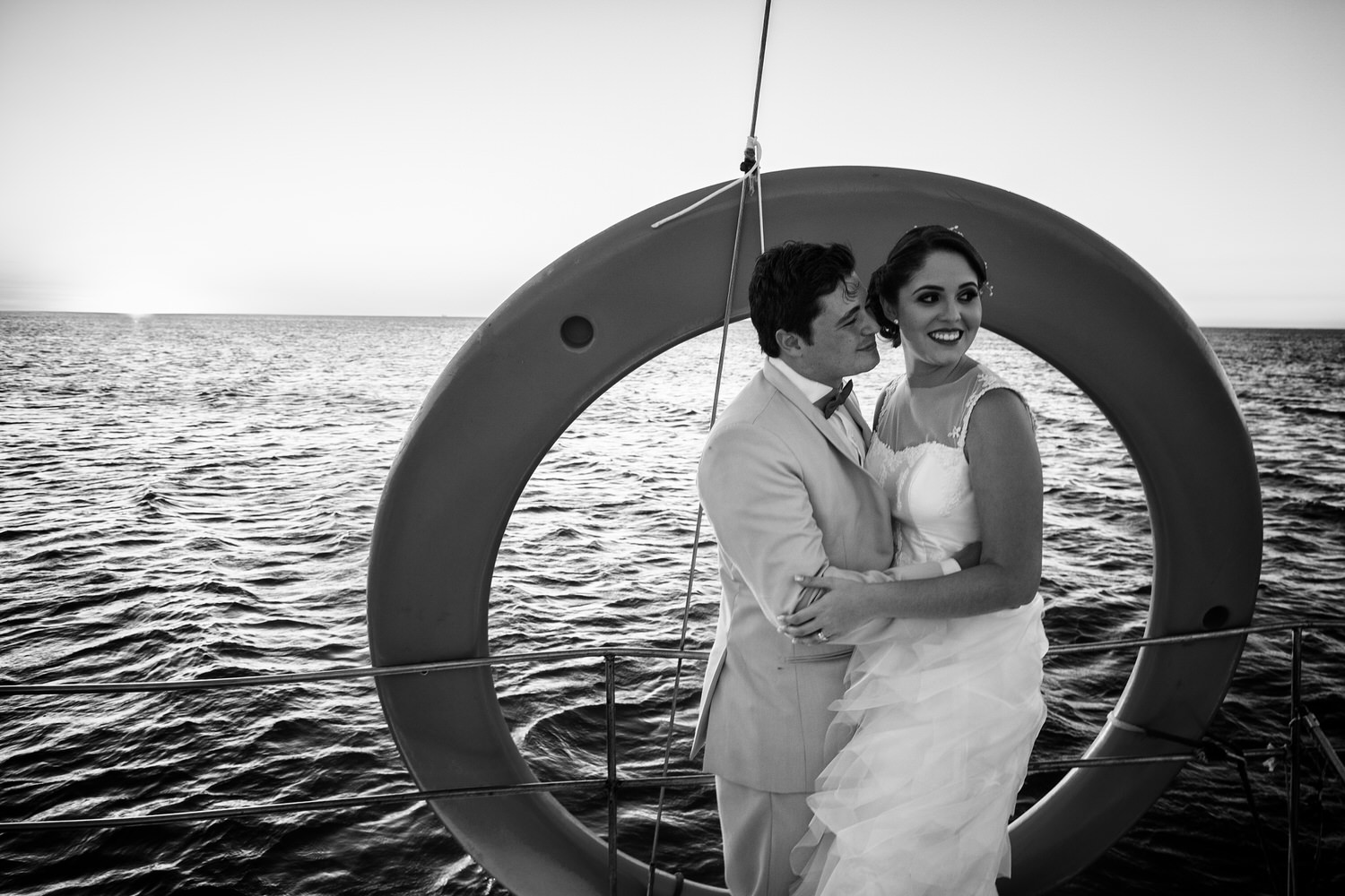 Trash the Dress en el mar