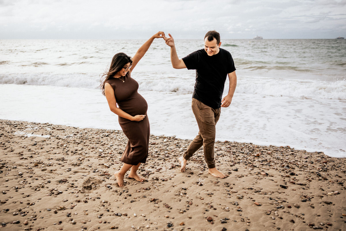 embarazo en la playa