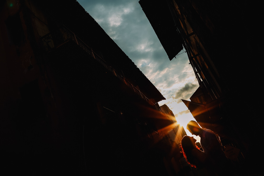 engagement session looking at each other Velas Studio Wedding Photographers