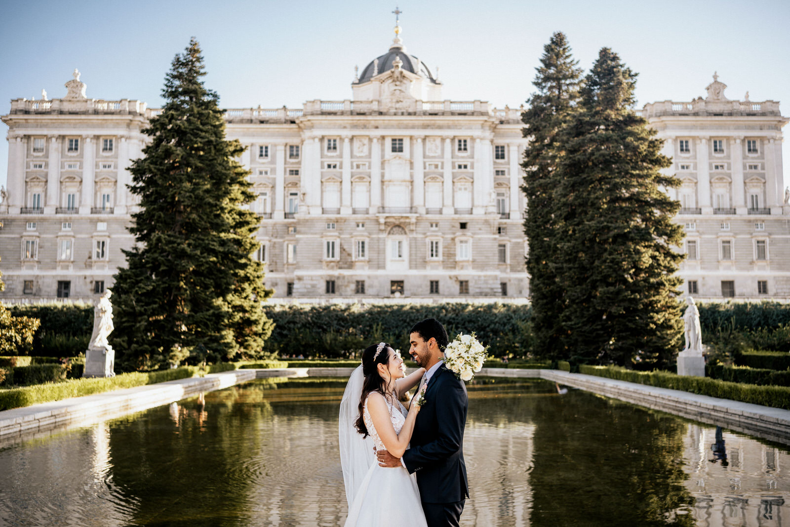Interracial wedding couple Madrid Interracial wedding couple Madrid