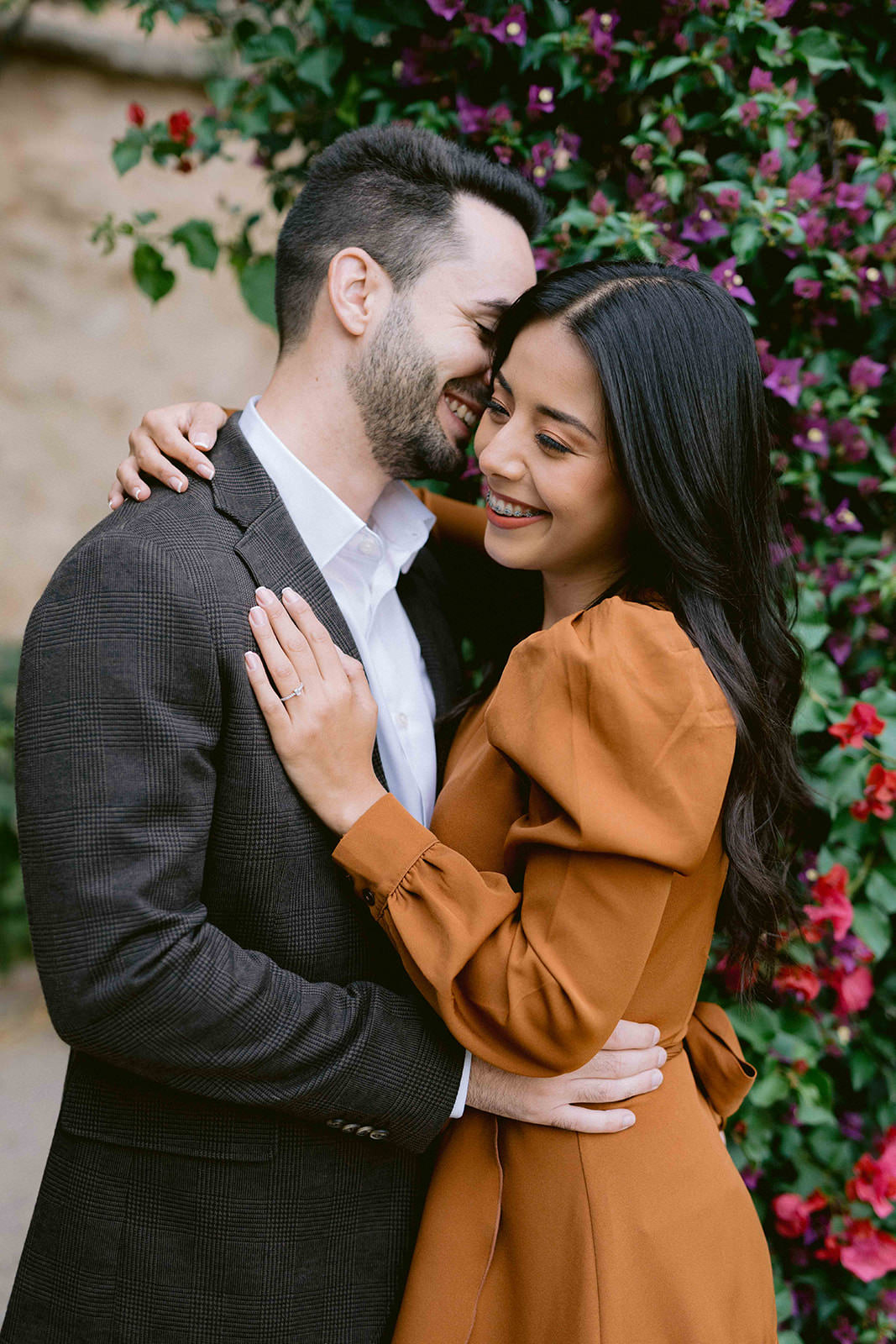 Pareja en Jardí de Montfort