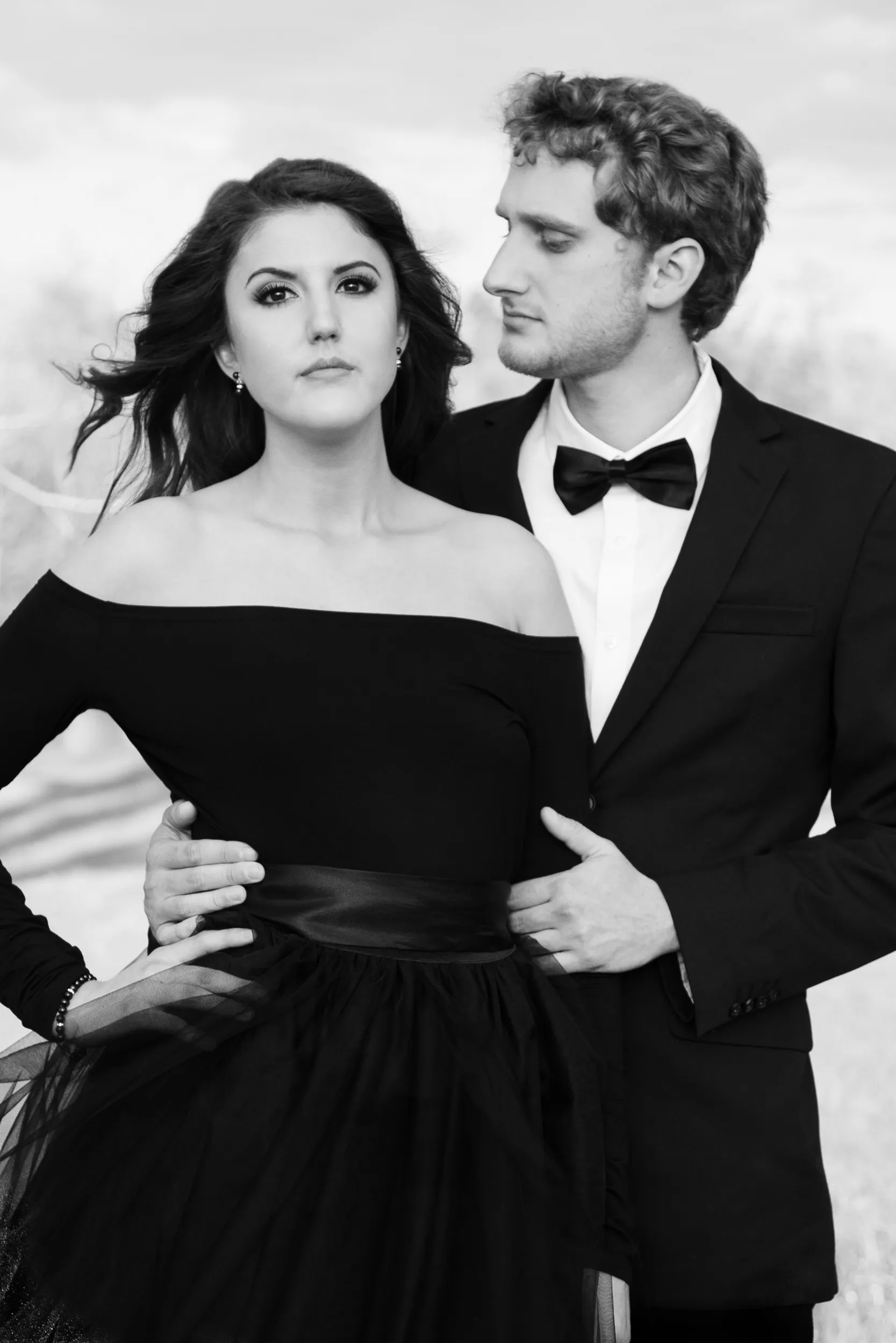 Bride and groom portrait