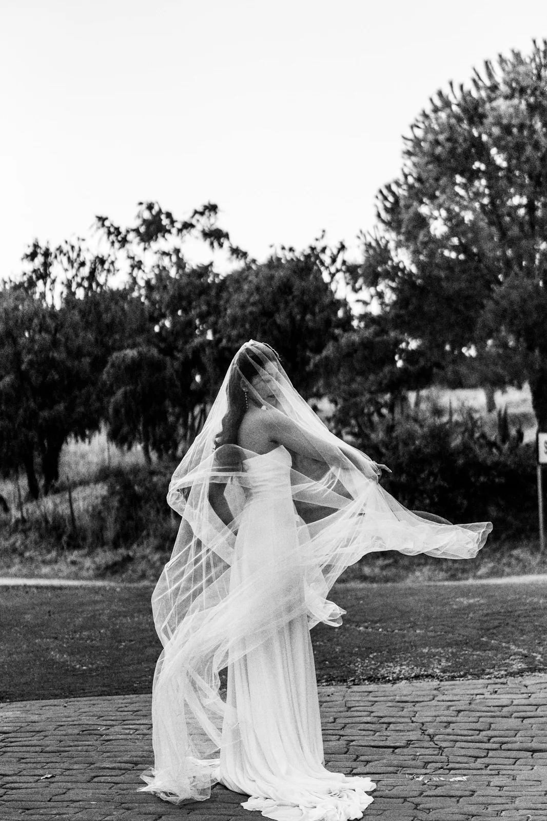 Beautiful asian bride portrait