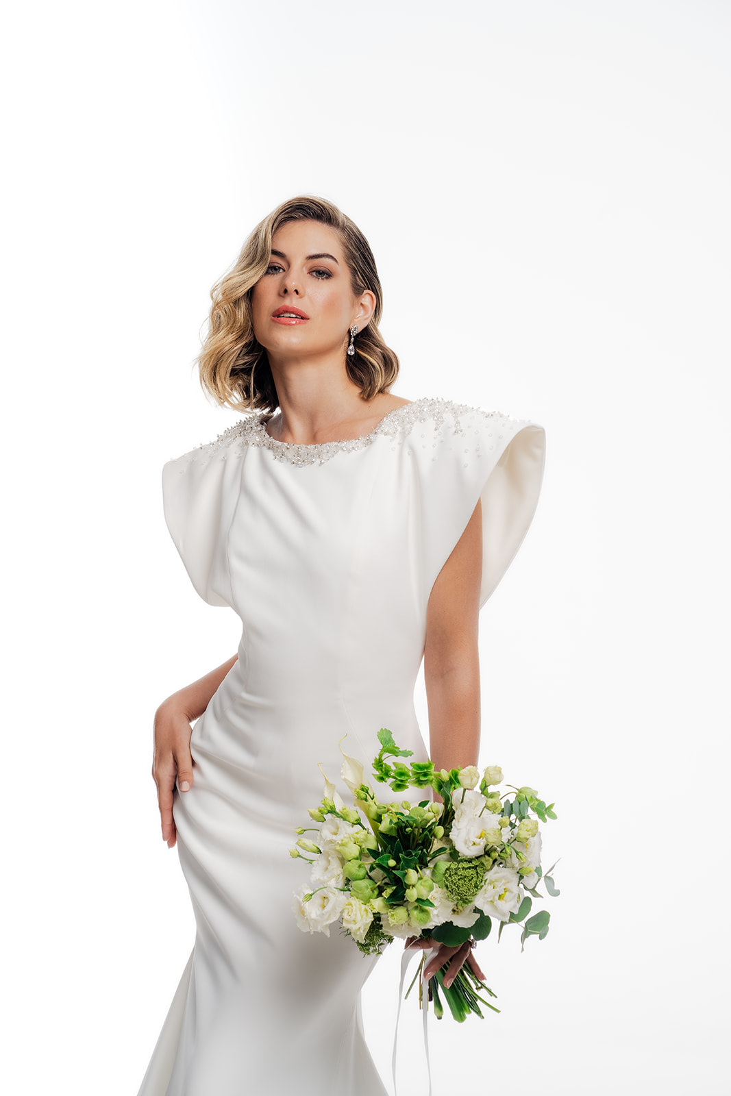 Bridal gown detail Pronovias Rajola dress