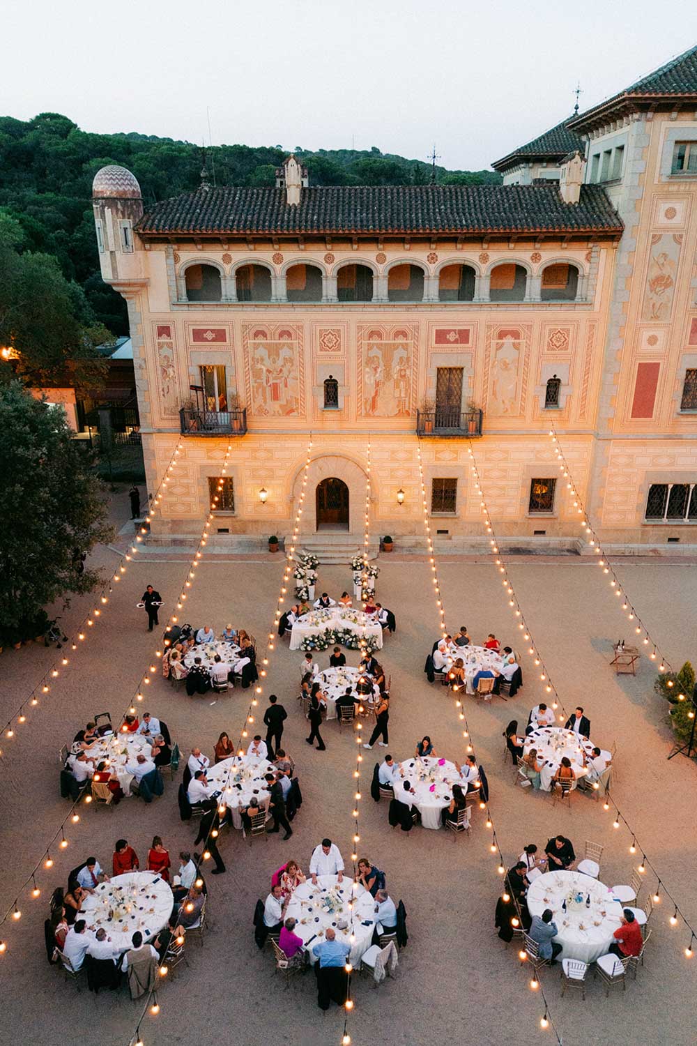 Wedding tables at Bell Recó in Barcelona