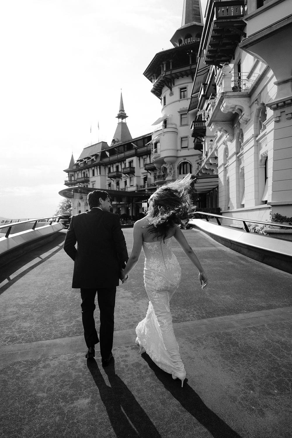 Wedding couple at the Dolded Grand in Zurich